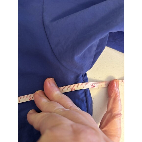 Vuori Jacket Women Medium Lightweight Windbreaker Pockets Hooded Periwinkle Blue - Picture 10 of 10